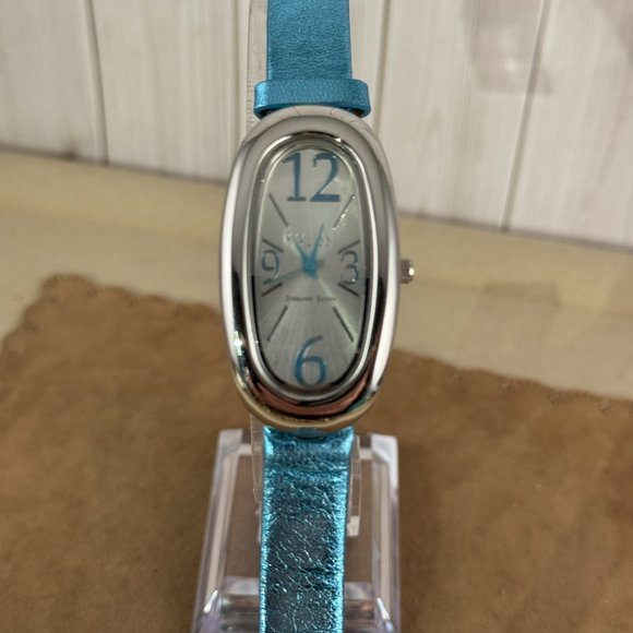 Vintage Electric Blue Sterling Silver Ecclissi Watch - Picture 2 of 8
